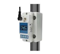 Flow Meter, Ultrasonic Flow Meter, 4-20mA RS485 DN10 DN200 Portable Liquid Flowmeters, Clamp On Flowmeter with High Precision(DN80)
