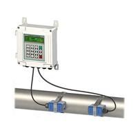 Flow Meter, Ultrasonic Flowmeter With LCD Digital Display Wall-mounted Digital Flow Meter TUF-2000SW TM-1 Transducer DN50-700mm for Water, Diesel, Gasoline, and Other Liquids(Host and TS2)