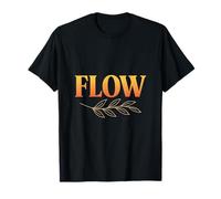 FLOW Nature Inspired Minimalist Motivational Word Art T-Shirt