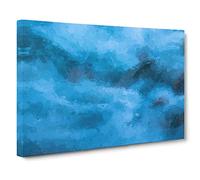 Flow of the Water in Abstract Canvas Print for Living Room Bedroom Home Office Décor, Wall Art Picture Ready to Hang, 30 x 20 Inch (76 x 50 cm)