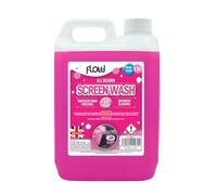 Flow Pink Ready To Use Screenwash | All Seasons Formula | Effective down to -5°C | Streak Free Finish (2.5 Litre)