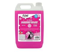 Flow Pink Ready To Use Screenwash | All Seasons Formula | Effective down to -5°C | Streak Free Finish (5 Litre)