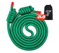Flow Rope Exercise Jump Rope For Fitness, Working Out, Flow with 9 Ft 2Lbs Adjustable Double Woven Workout Rope For Men, Women, Beginners' Training - Indoor & Outdoor Cardio