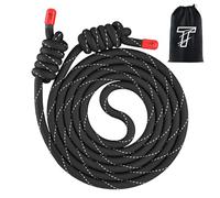 Flow Rope Exercise Jump Rope For Fitness, Working Out, Flow with 9 Ft Adjustable Double Woven Workout Rope For Men, Women, Beginners' Training - Indoor & Outdoor Cardio