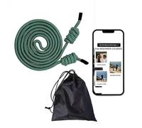Flow Rope for Fitness, Double Woven Workout Rope, Adjustable Jump Rope, Indoor/Outdoor