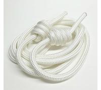 Flow Rope for Fitness High Performance Double Braid Workout Adjustable Flow Jump Rope for Men Women Training Indoor Outdoor Cardio Exercise Rope (White 2.8mt 460g)