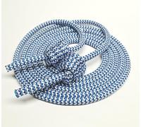 Flow Rope for Fitness High Performance Double Braid Workout Adjustable Flow Jump Rope for Men Women Training Indoor Outdoor Cardio Exercise Rope (White/Blue 2.8mt 274g)