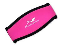 Flow Scuba Gear - Neoprene Cover for Dive and Snorkel Mask Strap (Pink)