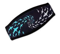 Flow Scuba Gear - Neoprene Cover for Dive and Snorkel Mask Strap (Sharknado)