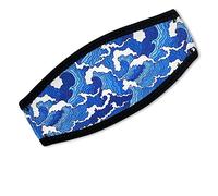 Flow Scuba Gear - Neoprene Cover for Dive and Snorkel Mask Strap (Tsunami)