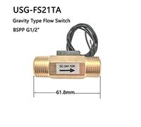 Flow Sensor Switch Reed Switch Gravity Sensor Switch 1.5-12L/min DC24V 10W 2 wire Saier Sensor(Normal Open Circuit)