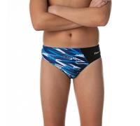 Flow Splice Swim Briefs - Boys Brief Style Swimsuit for Swimming Practice and Competition in Suit Size 21 to 32, Splash, 28