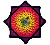 Flow Star Spinning Cloth, 24 Inch Rotating Juggling Toy for Beginners, Easy Fingertip Flow Toy with Vibrant Prints for Parties & Dance #7