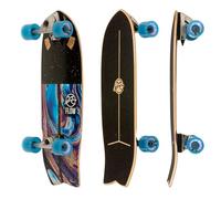 FLOW Surf Skates Cruiser - 29"x10" 7-Ply North American Maple Deck, Carving Truck, Fully Assembled, Supports up to 275 lbs for Surf-Like Carving