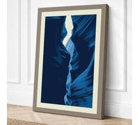 Flow Through Darkness Canvas Wall Art Print 24x16 Inch (61 x 41 cm)