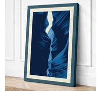 Flow Through Darkness Canvas Wall Art Print 36x24 Inch (91 x 61 cm)