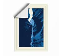 Flow Through Darkness Minimalist Unframed Wall Art Print A3 (42×29.7cm), Wall Decor for Living Room, Bedroom, Office & Home, Art Gift