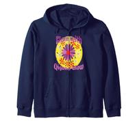 Flow with Qigong Energy Blossom Floral Harmony Zip Hoodie