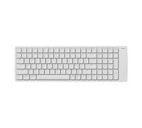 Flow2 Low-Profile Mechanical Keyboard, Aluminum Alloy with Void Linear Switches, Rechargeable Wireless Keyboards with 3 Mode Connections for Windows, macOS (Silver with Silence, 100 Keys) US-Layout