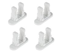 Flowden Improved Childproof Door Lever Lock（4 Pack）Prevents Toddlers from Opening Doors. Durable ABS with Adhesive Backing. Simple Install, No Tools Needed