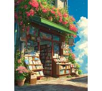 Flower 2000 Piece Jigsaw Puzzles for Adults, Colourful, Challenging & Brainteasing Adult puzzles 2000 Pieces Bookstore, Fun jigsaws for The Whole Family 40x28 inch