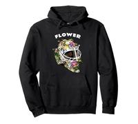 Flower 29 Wild Goalie Fleury Minnesota Hockey Helmet Mask Pullover Hoodie