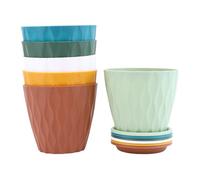 Flower | 6 Piece Orchid & Planter Set,Interior | Home, Office, Kitchen, Bathroom, Bedroom, Balcony, Terrace, Window Sill, Greenhouse & Holidays