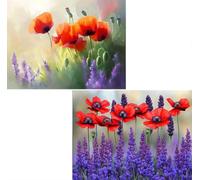 Flower Adult 2-Pack 5D Diamond Painting Set 135x100cm L-3139