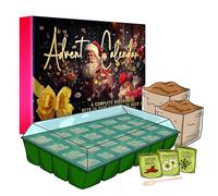 Flower Advent Calendar 2025 for Gardening Gifts - 24 Days Christmas Countdown Advent Calendar