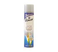 Flower Air Freshner Aerosol Spray Can Linen Fresh 330ml Pack of 12