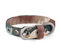 Flower Alpaca Pet Collar Oxford Adjustable Safety Dog Collars Cute Outdoor Training Pet Collars Easy Clean Floral Print Puppy Collar for City Pet Owners