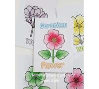 Flower Alphabet Coloring Book for Kids: Subtitle: A-Z Floral Coloring Pages with Big Easy Flowers for Children Ages 3-8
