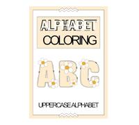 Flower Alphabet Coloring Booklet in Illustrative Style