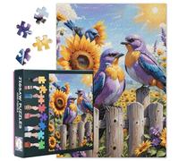 Flower and Bird Paradise 1000 Piece Puzzle for Adults Animal Jigsaw Puzzles for Adults Family Challenge Game Suitable for Game Nights Gifts for Family and Friends Finished Puzzle Size: 70x50cm