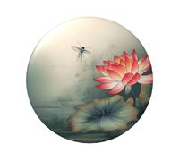 Flower and Dragonfly Custom Pins 5 PCS, Personalized Photo Buttons, Metal Pinback Button Badges for Backpacks, Hats, Funny Backpack Pins Aesthetic Lapel Badge Pins Gifts for Men Women, One Size, Metal