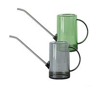Flower And Plants Watering Can With Stainless Steel Long Spout,Long Spout Plastic Watering Can,1L Watering Can Indoor Garden House Plant Long Spout Watering (Grey)