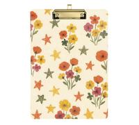 Flower And Star Pattern Meeting Storage Box Transparent For 5th Grade Essentials For Teachers Size 9x12