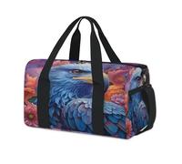 Flower Animal Eagles Sport Duffel Bags for Kids Girls Boys Women Men Overnight Weekender Travel Bag Tote Carry Gym Casual Duffel Bags