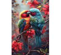 Flower Animal Parrot 1000 Piece Jigsaw Puzzles for Adults, Challenging and Brainteasing, Difficult Puzzles, Puzzle 1000 Pieces
