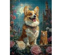 Flower Animals Jigsaw Puzzles for Adults 5000, 5000 Piece Jigsaw Puzzles, Challenging Puzzle, Classic Educational Jigsaws Games, Fun Family Activities, for Home Wall Decoration Gift DX0YL0-399