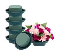 Flower Arrangement Supplies - 6-Pack Round Floral Foam in Single Bowl Design