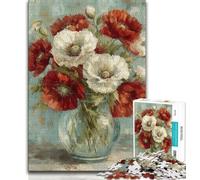 Flower Art Jigsaw Puzzles for Adults 1000 Piece,Learning Educational Toys Family Games Gifts for Friends And Family (50x75cm)