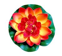 Flower Artificial Pond Flowers Water Floating Foam Flowers Lilies Simulation Realistic Lily Pads Perfect for Garden Pool Fish Tank Decorative Wreath Small Ornaments (B, One Size)