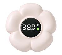 Flower Babys Bath Thermometer, Waterproof Digital Water Thermometer with LED Display, Floating Bath Temperature Thermometer for Safety Infant, Useful Baby Essentials for Newborn