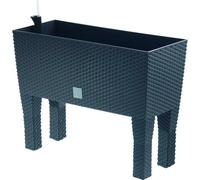 Flower Bank With Pedestals " Rato Case High " 60x46cm Rattan Raised Bed Plant