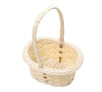 Flower Basket - Rattan Flower Basket | Handmade Rattan | Decorative | Rustic Basket for Flowers and Plants | Natural | Lightweight Durable Basket F