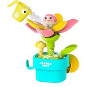 Flower Bath Toys for Children 1-3 - Interactive Bathtub Watering Cup Set with Strong Suction Cup for Shower, 15.3x10.3x19.6cm ABS Sensory Irrigation Game Gift for Boys Girls 1PC Unit