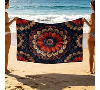 Flower Beach Towel 60x80 Inches Lightweight Travel Essentials Simplicity Beach Towels Oversized 150x200cm Unisex Soft Comfortable Quick Dry Sand Resistant for Summer Swimming Camping Vacation SLJT5375