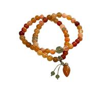 Flower Bead Jade Bracelets For Women Good Key Jade Dainty Beads Bracelets Gold Jewelry For Women Her Him Father Mother Tactile Watch (B, One Size)
