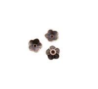Flower Beads Caps 100pcs 5 Colors 9x9mm Flower Bead Caps